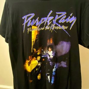 Black Purple Rain Shirt that is used. Good condition selling for very low price.